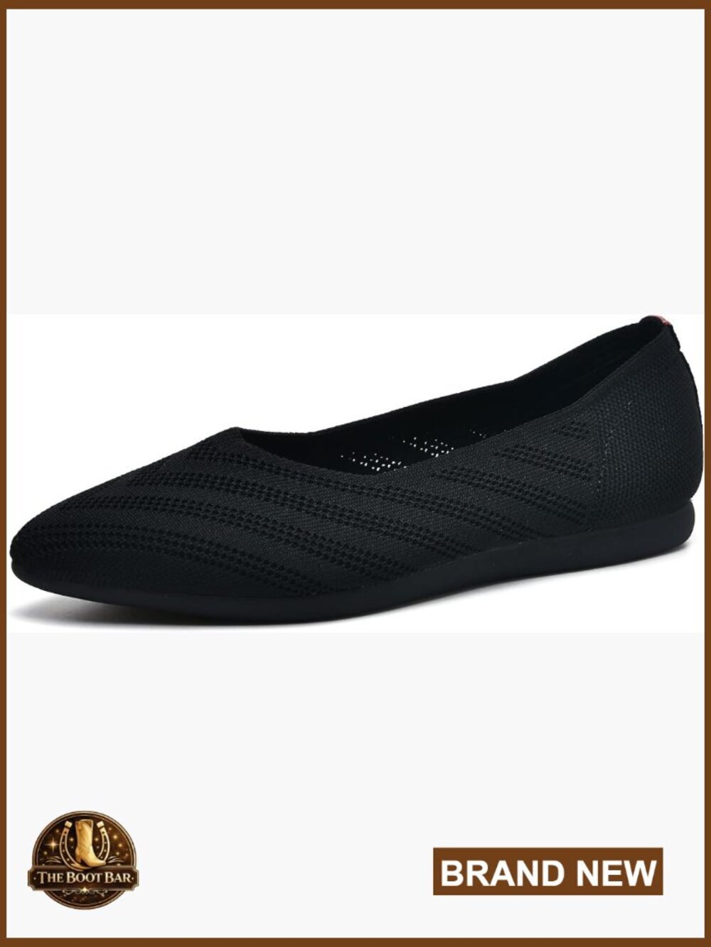 Women's Pointed Toe Ballet Flats with Arch Support Slip On Loafers